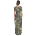 Green Camouflage Military Army Pattern Short Sleeve Maxi Dress View2