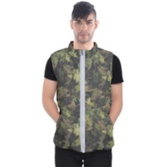 Green Camouflage Military Army Pattern Men s Puffer Vest