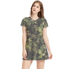 Green Camouflage Military Army Pattern Women s Sports Skirt