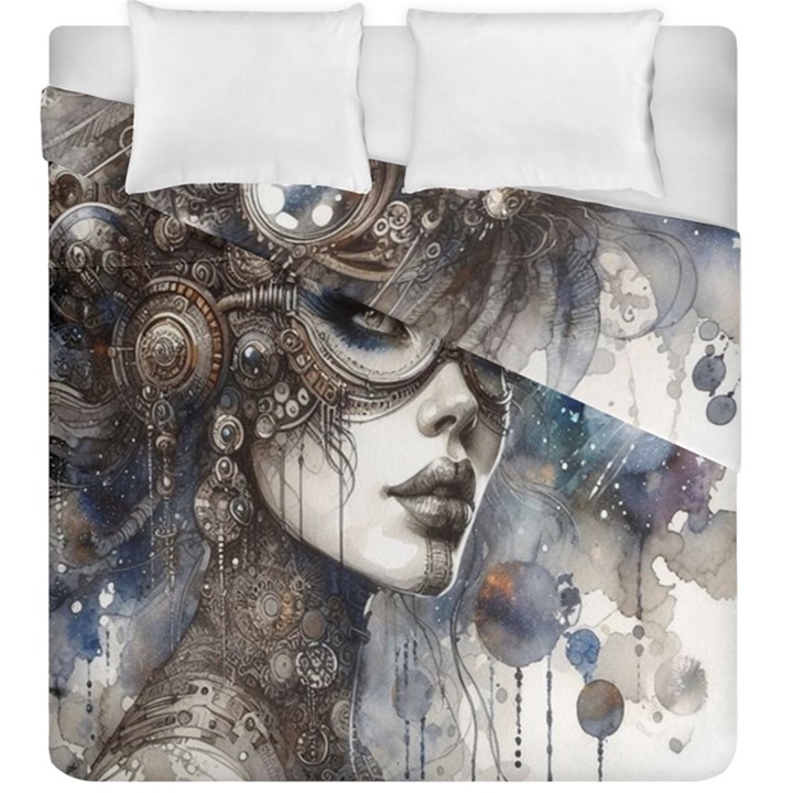 Woman in Space Duvet Cover Double Side (King Size)