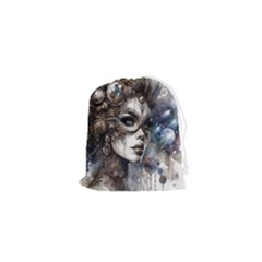 Woman In Space Drawstring Pouch (xs) by CKArtCreations