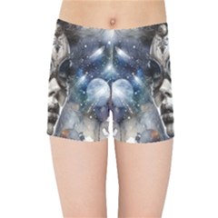 Woman In Space Kids  Sports Shorts by CKArtCreations