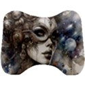 Woman in Space Head Support Cushion View1