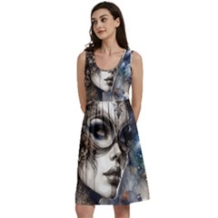 Woman In Space Classic Skater Dress