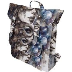 Woman In Space Buckle Up Backpack by CKArtCreations