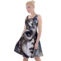 Woman in Space Knee Length Skater Dress View1