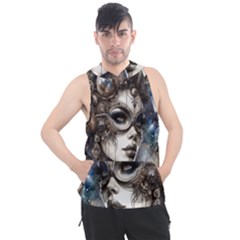 Woman In Space Men s Sleeveless Hoodie by CKArtCreations