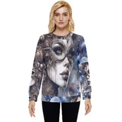 Woman In Space Hidden Pocket Sweatshirt