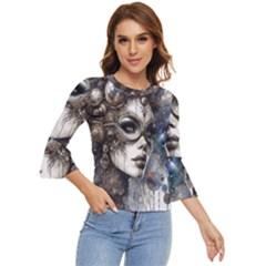 Woman In Space Bell Sleeve Top