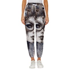 Woman In Space Women s Cropped Drawstring Pants by CKArtCreations