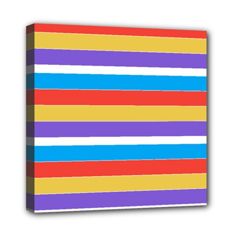 Stripes Pattern Design Lines Mini Canvas 8  X 8  (stretched)