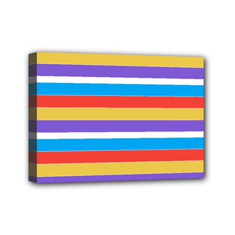 Stripes Pattern Design Lines Mini Canvas 7  X 5  (stretched)