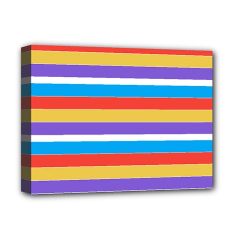 Stripes Pattern Design Lines Deluxe Canvas 16  X 12  (stretched) 