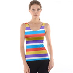 Stripes Pattern Design Lines Women s Basic Tank Top