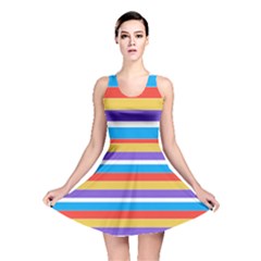 Stripes Pattern Design Lines Reversible Skater Dress