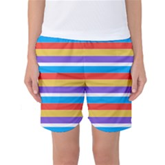 Stripes Pattern Design Lines Women s Basketball Shorts