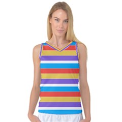 Stripes Pattern Design Lines Women s Basketball Tank Top by Maspions