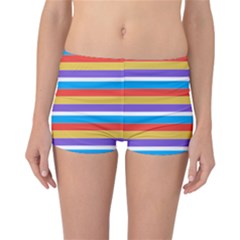 Stripes Pattern Design Lines Reversible Boyleg Bikini Bottoms