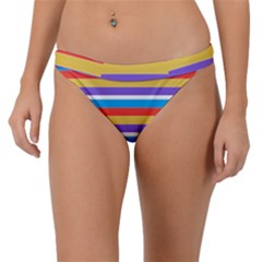 Stripes Pattern Design Lines Band Bikini Bottoms