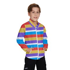 Stripes Pattern Design Lines Kids  Windbreaker