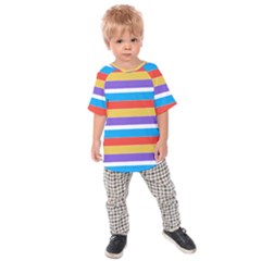 Stripes Pattern Design Lines Kids  Raglan T-shirt