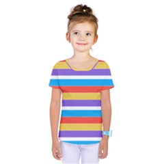 Stripes Pattern Design Lines Kids  One Piece T-shirt