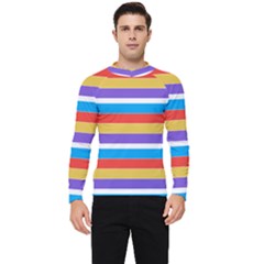 Stripes Pattern Design Lines Men s Long Sleeve Rash Guard