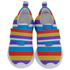 Stripes Pattern Design Lines Kids  Velcro No Lace Shoes by Maspions