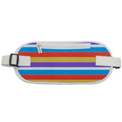 Stripes Pattern Design Lines Rounded Waist Pouch