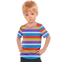 Stripes Pattern Design Lines Kids  Sports T-shirt