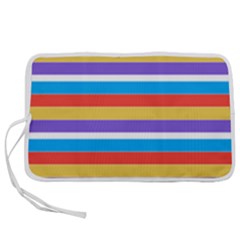 Stripes Pattern Design Lines Pen Storage Case (m)