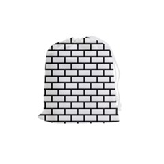 Bricks Wall Pattern Seamless Drawstring Pouch (medium)