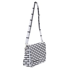 Bricks Wall Pattern Seamless Shoulder Bag With Back Zipper by Maspions