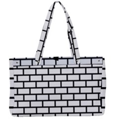 Bricks Wall Pattern Seamless Canvas Work Bag by Maspions