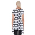 Bricks Wall Pattern Seamless Short Sleeve Side Drop Tunic View2