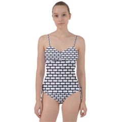 Bricks Wall Pattern Seamless Sweetheart Tankini Set