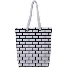 Bricks Wall Pattern Seamless Full Print Rope Handle Tote (small) by Maspions