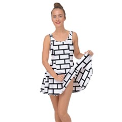 Bricks Wall Pattern Seamless Inside Out Casual Dress