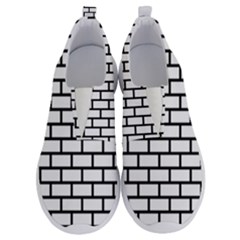 Bricks Wall Pattern Seamless No Lace Lightweight Shoes