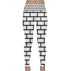 Bricks Wall Pattern Seamless Lightweight Velour Classic Yoga Leggings