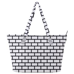 Bricks Wall Pattern Seamless Full Print Shoulder Bag by Maspions