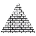 Bricks Wall Pattern Seamless Wooden Puzzle Triangle View1