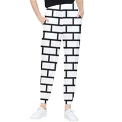 Bricks Wall Pattern Seamless Women s Tapered Pants by Maspions