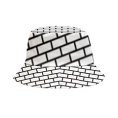 Bricks Wall Pattern Seamless Inside Out Bucket Hat by Maspions