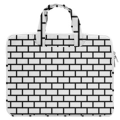 Bricks Wall Pattern Seamless Macbook Pro 15  Double Pocket Laptop Bag  by Maspions