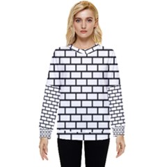 Bricks Wall Pattern Seamless Hidden Pocket Sweatshirt