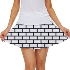 Bricks Wall Pattern Seamless Women s Skort