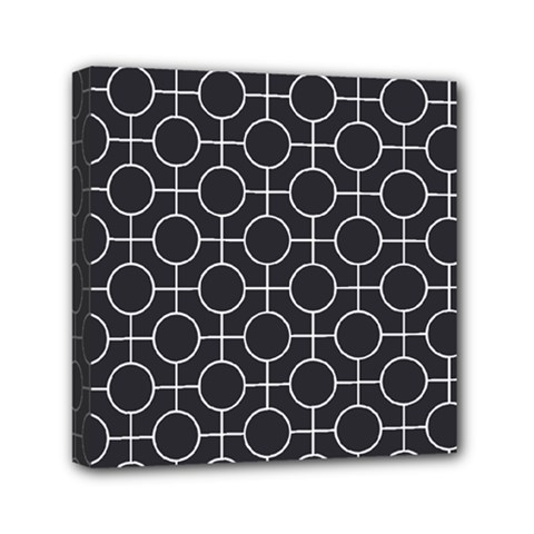 Geometric Pattern Design White Mini Canvas 6  X 6  (stretched)