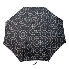 Geometric Pattern Design White Folding Umbrellas