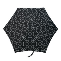 Geometric Pattern Design White Mini Folding Umbrellas